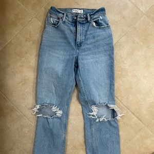 A&F 90’s straight ultra high rise